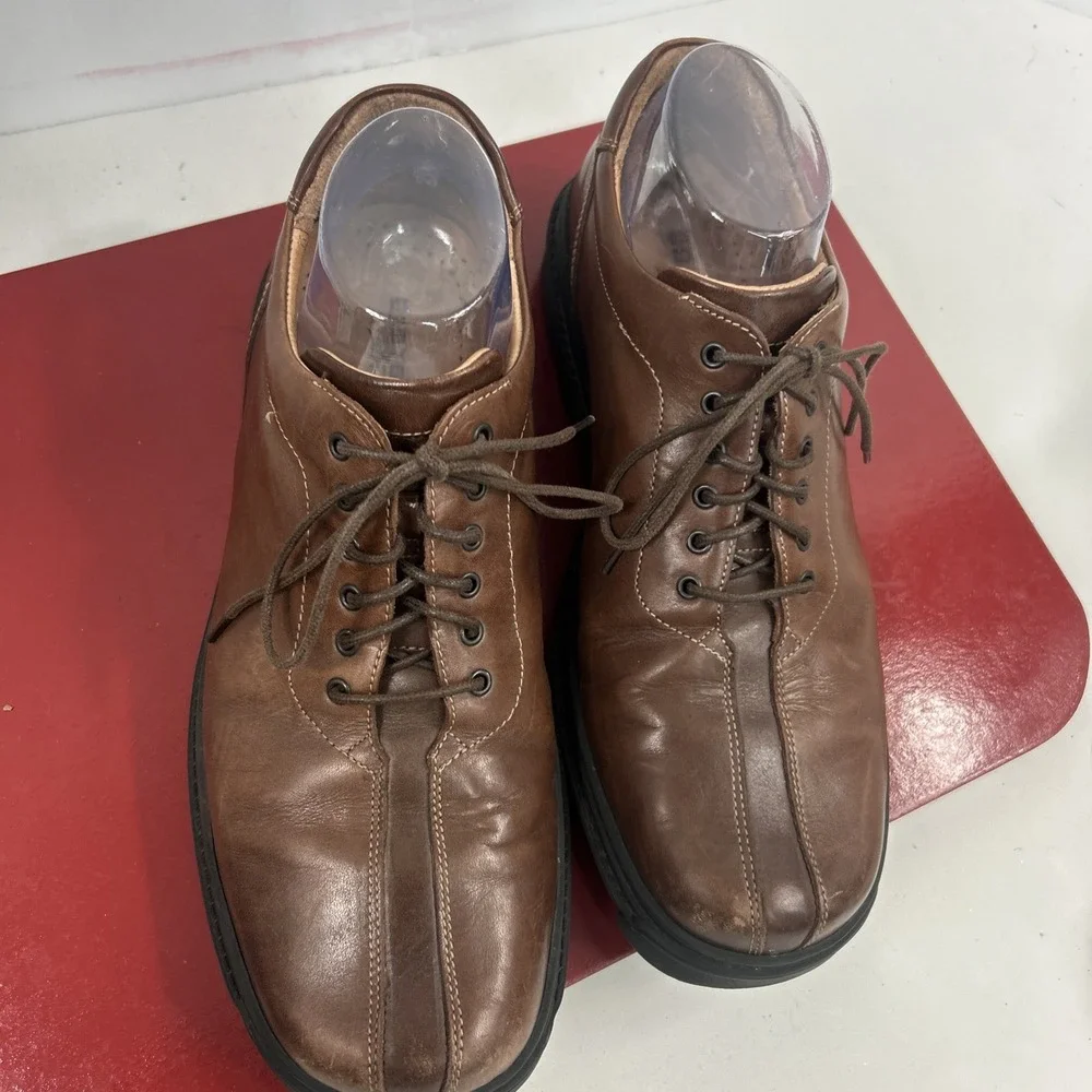 Vintage Bostonian Strada Size 9M Brown Mens Dress Lace‎ Up Cap Toe Comfort Shoes